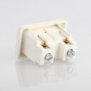 Tischleuchten Wippschalter – Lampen Einbau-Wippschalter weiß, 250V / 2A, mit Schraubanschluss