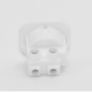 Inter Bär Lampen Einbau-Wippschalter weiß – EIN/AUS, 6A / 250V, Schraubanschluss