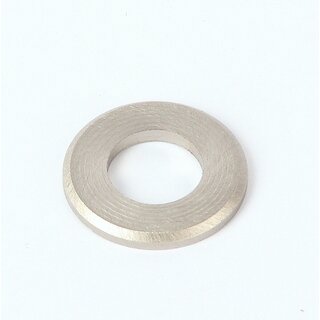 Unterlegscheibe mit Fase 20x10,5x2,0 mm &ndash; Messing, Oberflche Nickel matt fr (M10x1 Gewinderohr)
