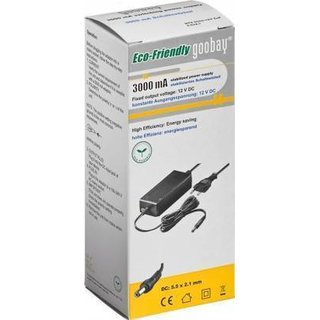 12V Universal Netzteil maximal 36 W/3 A Goobay