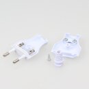 Bachmann Eurostecker Europa-Flachstecker weiss 250V/2A mit Schraubkontakte