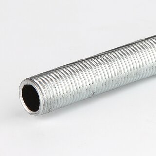 M16x1 Lampen-Gewinderohr Eisen verzinkt &ndash; 15 mm Lnge, Auengewinde, fr Lampen- und Leuchtenbau