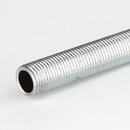 M16x1 Lampen-Gewinderohr Eisen verzinkt &ndash; 15 mm...