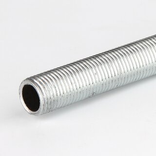 M16x1 Lampen-Gewinderohr Eisen verzinkt – 50 mm Länge, Außengewinde, für Lampen- und Leuchtenbau