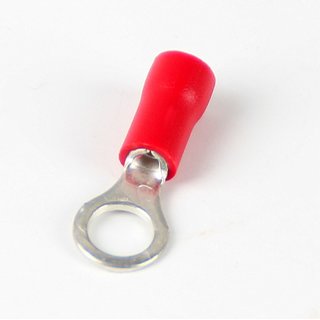 100 x Ringkabelschuh rot isoliert 0,5-1,5 mm M5,3