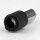 M13x1x20 Zugentlastung Klemmnippel, schwarz, mit Metall Außengewinde