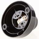 E27 Decken- / Wandfassung abgewinkelt schwarz 75W/250V