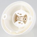 E27 Decken- / Wandfassung abgewinkelt weiß 75W/250V