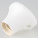 E27 Decken- / Wandfassung abgewinkelt weiß 75W/250V