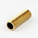 M13x1 Lampen-Gewinderohr Messing roh &ndash; 25 mm Lnge,...