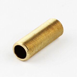 M13x1 Lampen-Gewinderohr Messing roh – 100 mm Länge, Außengewinde, für Lampen- und Leuchtenbau