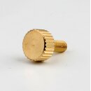 M4x10 Gewinde Rändelschraube Messing 10x15 mm Leuchtenbau