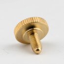 M5x9 Gewinde Rändelschraube Messing 16x15 mm...