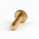 M4x13 Gewinde Rändelschraube Messing 8x15 mm Leuchtenbau