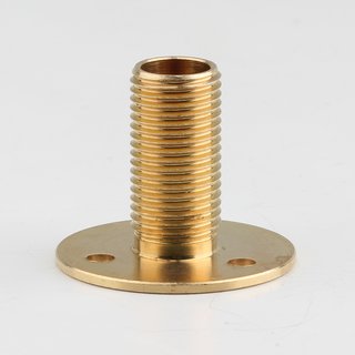 Wandnippel Scheibennippel Aufbauscheibe Metall Messing M10x1 Aussengewinde 26x21 mm