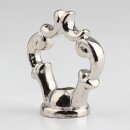 Zier-Ringnippel Messing vernickelt M10x1...