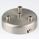 Lampen Zier-Baldachin Metall edelstahloptik  100 mm fr...