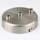 Lampen Metall Baldachin 100x25mm edelstahloptik fr 3...
