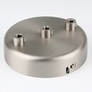 Lampen Zier-Baldachin Metall edelstahloptik  100 mm fr...