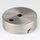 Lampen Metall Baldachin 80x25mm edelstahloptik für 2 Lampenpendel ohne Zugentlaster