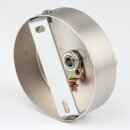 Lampen Zier-Baldachin Metall edelstahloptik Ø 80 mm für 2 Lampenpendel mit Metall-Zugentlaster