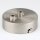 Lampen Zier-Baldachin Metall edelstahloptik Ø 80 mm für 2 Lampenpendel mit Metall-Zugentlaster
