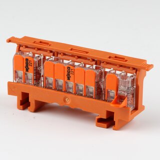Wago 221-500 Befestigungsadapter inkl. 2x 221-412 & 1x 221-415 Verbindungsklemmen