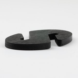 Höhenverstellung Kabelkürzer oval schwarz für Textilkabel Pendelleuchte