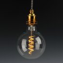 Danlamp E27 LED Mega de Luxe Globe Spirallampe 4W 2000K...