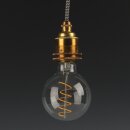 Danlamp E27 LED Globe de Luxe Spirallampe 80mm 4W 2200K...