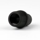 M10x1 Klemmnippel Zugentlastung Schwarz mit Quetschverbindung und Innengewinde aus Kunststoff