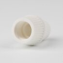 M10x1 Klemmnippel Zugentlastung Weiß mit Quetschverbindung und Innengewinde aus Kunststoff