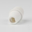 M10x1 Klemmnippel Zugentlastung Weiß mit Quetschverbindung und Innengewinde aus Kunststoff