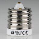 E40 auf E27 Adapter-Fassung Reduzierfassung, Porzellan...