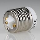 E40 auf E27 Adapter-Fassung Reduzierfassung, Porzellan 40x52 mm