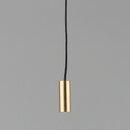 Zugschnur 220 mm mit Messing-Anhnger 8x20 mm &ndash; roh...