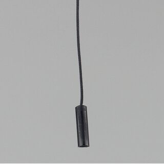 Zugschnur 210 mm mit schwarzem Kunststoff-Anhnger fr Lampen-Zugschalter
