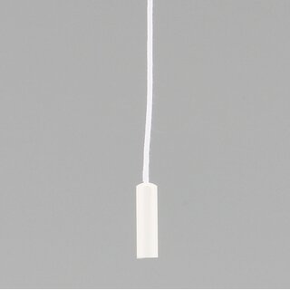 Zugschnur 210 mm mit weiem Kunststoff-Anhnger fr Lampen-Zugschalter