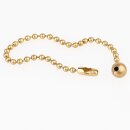 Kugel Zugkette Zierkette Messing roh Ersatz für Zugband von Lampenfassung mit Zugschalter