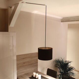 Lampen Distanz-Aufhnger &bdquo;Affenschaukel&ldquo; &ndash; Wei 30x25 mm, Kunststoff, Umlenkung von Kabeln