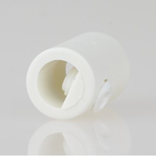 Zugentlaster Kunststoff weiss mit M10x1 Innengewinde