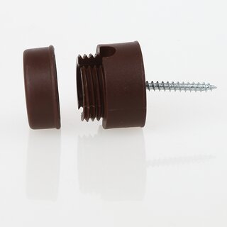 Lampen Distanz-Aufhnger &bdquo;Affenschaukel&ldquo; &ndash; Braun 30x25 mm, Kunststoff, Umlenkung von Kabeln