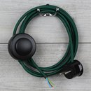 Textilkabel Anschlussleitung 2-5m dunkel-grn mit...