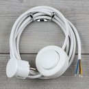 Lampen Anschlussleitung wei 2-5m mit Fuschalter und...