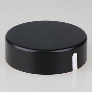 Lampen  Abzweig-Baldachin 72  22 mm Metall schwarz mit Zierkappe