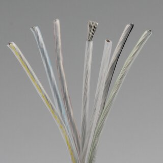 PVC Lampen-Kabel Steuerleitung Li2YY transparent 7x0,75 mm &ndash; flexible Rundleitung 6,8 mm - Meterware