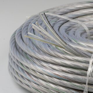 PVC Lampenkabel Steuerleitung Li2YY 7x0,75mm transparent 8,2mm Durchmesser