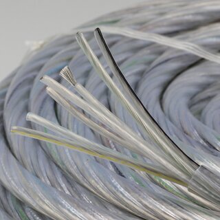PVC Lampenkabel Steuerleitung Li2YY 7x0,75mm transparent 8,2mm Durchmesser