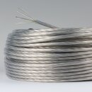 FEP/PVC-Lampenkabel transparent 5-adrig 5x1,5 mm² – Rundkabel, feindrähtig - Meterware
