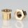 Sechskant-Trompeten-Nippel M10x1x8 – Messing 12x10 mm, mit Verdrehschutz